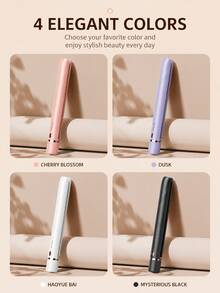 SKYWORTH Pelurus & Pengeriting Rambut Mini Nirkabel, Baterai Isi Ulang 2600mAh USB-C, Alat Pelurus Rambut Portabel, Alat Penata Rambut Nirkabel 2-in-1 untuk Poni, Rambut Lurus dan Keriting, Cocok untuk Perjalanan - MultiWarna - View 6