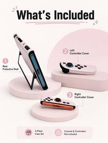 Cailai,Applicable Compatible With Switch 2 Protective Case,Split Matte Protective Shell Compatible With Switch 2,Detachable Shockproof Outer Shell With Built-In Stand,Precise Cutout Game Accessory,Universal Switch Controller Protective Case,Multiple Combinations Available,Switch Game Accessory,Game Controller Accessory,Anti-Drop Anti-Slip,Scratch-Resistant,Perfect Gift - Multicolor - View 9