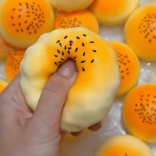 Sesame Egg Yolk Pastry Building Block Handmade Squeeze Toy, Crisp Cracking ASMR Sound Stress Relief Squeeze Ball, Sensory Toy For Relieving Stress And Anxiety - Multicolor - View 2