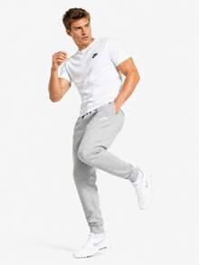 Nike 男士保暖內裡工裝長褲 冬季針織功能風休閒軟舒適運動長褲 - 灰色 - 查看 2