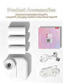 Lenovo DY35 兒童即拍即印相機 1080P 數位相機 附錄影功能 熱感照片印表機 音樂遊戲禮物 - 查看 12