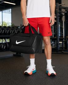 Túi duffel vải Nike Brasilia 9.5 in logo, dung tích lớn, di động, dùng cho du lịch và tập luyện, túi gym unisex DM3976-010 - màu đen - Xem 2