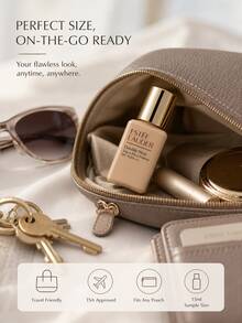 Kem nền Estée Lauder Double Wear Stay-In-Place 15ml #1W1 Bone, size du lịch, lì, độ che phủ trung bình, phù hợp cho da khô và da dầu, trang điểm hàng ngày - 15ml - Xem 6
