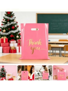 50 buah Tas Hadiah Terima Kasih, Tas Belanja Ritel - beraneka warna - View 4