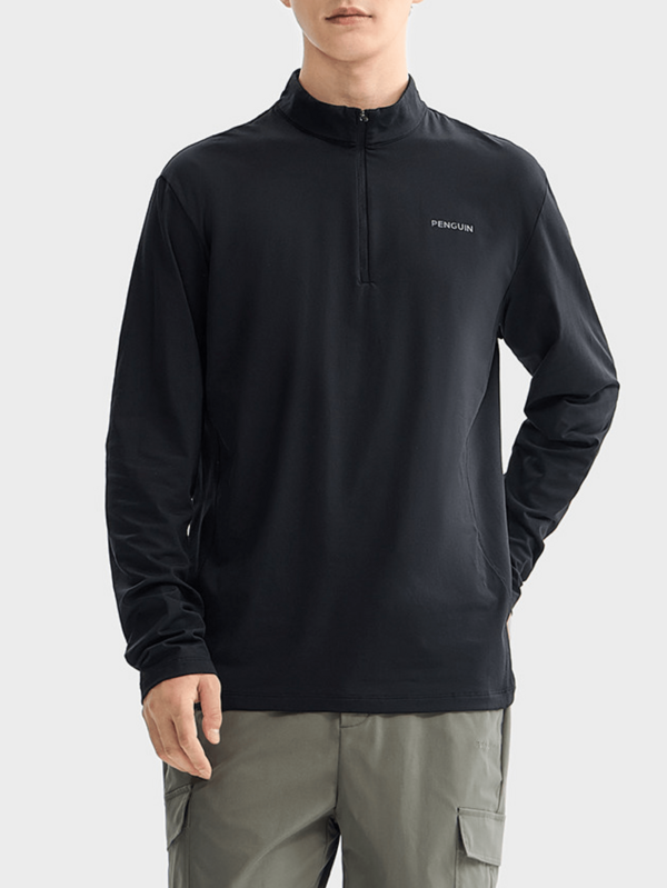 CAMEL CROWN Men's Outdoor Fleece Jacket Stand Collar Windproof Thin Fleece Keep Warm Sports Jacket Sweatshirt Lining