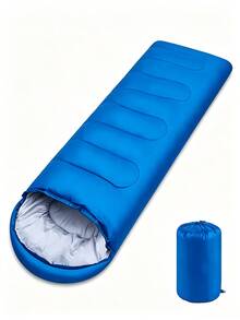 1pc Envelope Hooded Sleeping Bag With Storage Sack, Portable Windproof Warm Sleeping Bag, Lightweight Outdoor Camping Sleeping Bag For Travel Hiking Backpacking - Multicolor - View 9