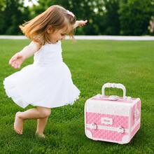 Girls Pretend Play Toy Set, Pretend Makeup Kit, Birthday Gift | Kids Makeup Box With Mirror, Suitable For 3+ Years Old Christmas Birthday Gift, - Multicolor - View 11