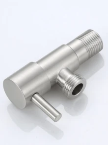 Stainless Steel Single Handle Valve - High Quality Copper-Free Design, Suitable For US/EU Plumbing, Corrosion Resistant And Durable, Suitable For Bathroom And Industrial Use, Plumbing Accessories | Modern Valve Design | Stainless Steel Valve - A - View 2