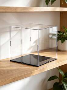 Transparent Acrylic Display Box With Black Base, Dust-Proof Toy And Collectible Storage Box, Home Decor, Room Decor And Desktop Storage, Ideal Boyfriend Gift, Men's Gift Or Christmas Gift - Display Box - View 5
