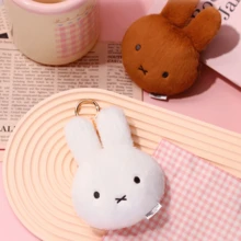 Cute Miffy Rabbit Plush Coin Purse Keychain Pendant, Multi-Functional Earphone Bag Card Holder, Suitable For Girls - Multicolor - View 6