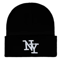 New Embroidered New York Winter Unisex Knit Hat, Warm Soft Fashion Versatile Beanie - Multicolor - View 3