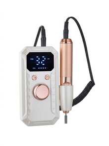 LEVIATECH 1 buah Mesin Bor Kuku Elektrik Isi Ulang Profesional, E-File Portabel 1800mAh dengan Layar LCD, 11 Mata Bor, Kecepatan yang Dapat Diatur & Rotasi Maju/Mundur untuk Penghapusan Kuku Akrilik Gel, Manikur, Pedikur, Penggunaan di Rumah & Salon - MultiWarna - View 11