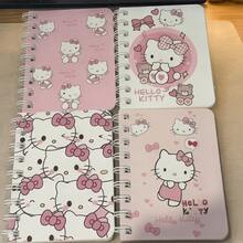 SANRIO Hello Kitty Pink Heart A7 Spiral Notebook, Random Pattern, (4pcs/Set) With Cute Cartoon Pattern And Bow Decoration, Thick Lined Paper Inside, Durable Hardcover Design, Suitable For Study, Office Or Journaling. Randomly Delivered In Different Colors And Styles, Fun Design, Spiral Binding. - A - View 13