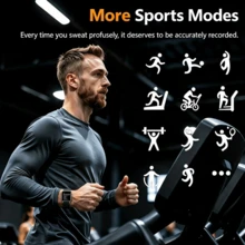 2026 New Smartwatch: Wireless Calling/Dialing, Multiple Sports Modes, Call Notifications And Rejection, Message And SMS Alerts; Compatible With IPhone And Android-The Perfect Gift For Friends. - View 3