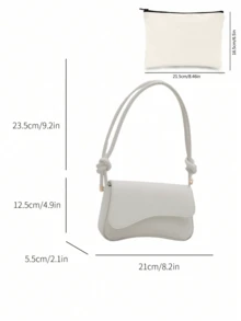 Elegant PU Leather Small Rectangular Crossbody Bag,Flap Closure With Rope Strap Detail,Lightweight Shoulder Purse For Women,Daily Wear, Dating, Summer - Multicolor - View 12