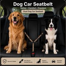 Car Pet Leash Dual-Head Y-Shape Car Pet Safety Belt 1-To-2 Adjustable Length Anti-Tangle Sturdy Durable Pet Supplies - Multicolor - View 5