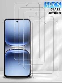 5 buah Pelindung Layar Kaca Tempered, Kompatibel dengan Ponsel; Pelindung Layar Kaca Tempered Anti Gores dengan Kekerasan 9H, Cocok untuk Ponsel Infinix; Pelindung Layar Kaca Tempered Bebas Gelembung, Cocok untuk Ponsel. - Clear - View 139
