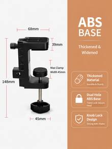 Bed Tablet Holder, Adjustable Long Arm Phone Clamp, 360° Rotating Slouchy Arm Metal Clamp Mount, Foldable Overhead Smartphone & Tablet Stand For Desk Bedside Bed Edge, Recording Live Streaming, Hands-Free Viewing, For 4-13 Inch Devices Kindle - Multicolor - View 11