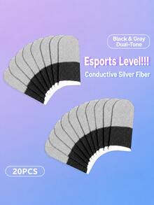 10/20pcs Mobile Game Finger Sleeves, 24-Pin Conductive Fiber Touchscreen Thumb Covers, Thin Breathable Anti-Sweat Anti-Slip Gaming Accessories, Suitable For Shooting Games, Competitive Games And Fast Touch Control Mobile Game Controller Sleeves - Multicolor - View 10