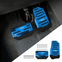 1 Set Penutup Pedal Otomatis Paduan Merah dengan Karet Anti Selip, Tahan Aus, Meningkatkan Keselamatan Berkendara, Cocok untuk Sebagian Besar Mobil Otomatis, SUV, dan ATV - A - View 11