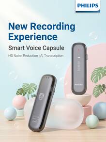 Philips VTR5170 Voice Recorder HD Noise Reduction Speech-To-Text Transcription One-Key Portable Professional Noise Cancelling - View 7