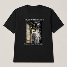 Local Warehouse Unisex Black T-Shirt Dead Can Dance Within The Realm Of A Dying Sun, 100% Cotton 180 G/M², Crew Neck, Short Sleeves, Relaxed Fit - Black - View 4