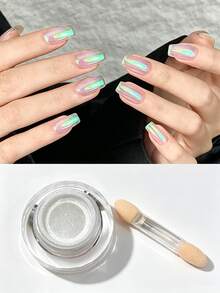 氣墊瓶裝極光美甲粉－美人魚極光效果，美甲亮粉裝飾，適合居家 DIY 與沙龍美甲 - 彩色 - 查看 7