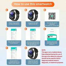 Kids Smart Watch With Silicone Sports Band, Call & Text, Pedometer, Calorie Tracker, Multiple Sports Modes, Call & Message Notifications, Full Screen Touch, Android & IOS Compatible, Fun Gift - Black - View 4