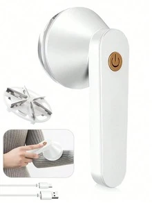 电动织物除毛器，衣物绒毛去除器，六刀片电动除毛器，毛衣绒毛修剪器，适用于衣物、沙发、家具，去除绒毛、线头、毛球，USB充电 - 彩色 - 查看 14