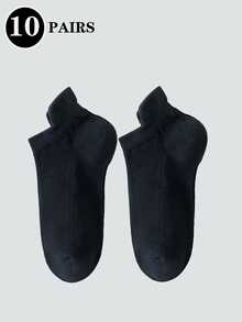 4/8/20 Pairs Mesh Invisible Ankle Socks, Neutral Solid Color Summer Ultra-Thin Low-Cut Short Socks, Non-Slip Comfortable Compression Socks, Solid Color Ice Silk Sports Fitness Socks, Neutral Air Conditioning Socks, Soft Non-Slip Elastic Band Design, Perfect For Daily Wear And Outdoor Activities - Multicolor - View 13