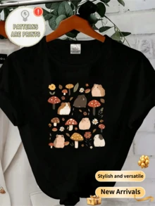 Women Outdoor Tees & Tanks - 黑色 - 查看 1