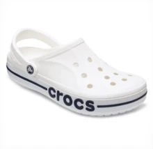 Crocs 크록스 바야 밴드 클로그 | 유니섹스 클래식 샌들 가볍고 슬립온 가능하며 물에 강한 편안한 데일리 슈즈 (White) - 화이트 - 보기 1