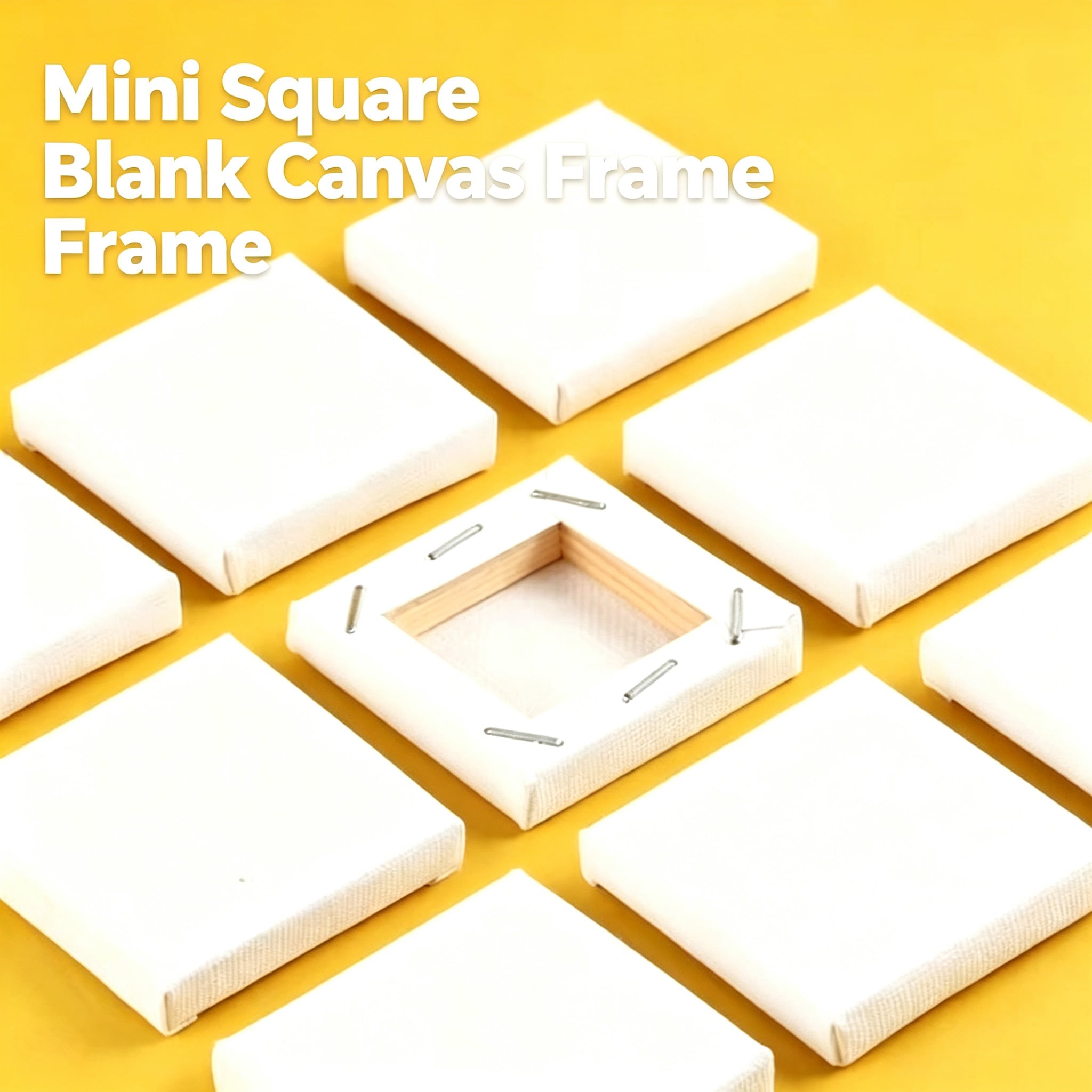10Pcs Mini Blank Canvas Frames, White Canvas, Canvas, Picture Frame, Suitable For Oil Painting, Acrylic Painting, DIY Handmade Art Creation, Mini Hand Painting, DIY Handmade Creation, Desktop Art Decoration, Micro Landscape Scenery, Suitable For Back To School Season/Back To School Season, Teacher's