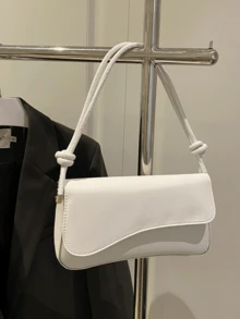 Elegant PU Leather Small Rectangular Crossbody Bag,Flap Closure With Rope Strap Detail,Lightweight Shoulder Purse For Women,Daily Wear, Dating, Summer - Multicolor - View 18