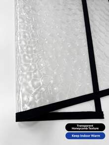 Winter Window Insulation Film EVA Windproof Cold-Proof Sealing Curtain Balcony Bedroom Wind Blocker No-Drill Installation - Black - View 7