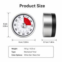 1pc Mechanical Timer, 60-Minute Countdown Timer With Magnetic Back Cover, No Battery Required, Suitable For Study, Home Office And Other Occasions. - Multiple Styles - View 8