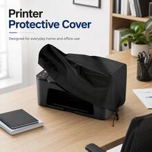 Printer Cover-5 Sizes Available, 2 Colours Available(Black/Grey), Heavyweight 300D Oxford Fabric, The Bottom Features A Drawstring Design, Applicable To Printer, Printers For Home Use, Hp Printer(Only The Protective Cover) - A - View 9