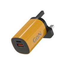 30W GaN電源適配器，USB-A + USB-C 雙埠設計，小巧口袋尺寸，便攜易攜帶，兼容多品牌數位裝置，CE 與 RoHS 認證，適用於居家、辦公室與旅行場景 - 英規插(220-240V) - 查看 9