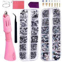 cgelaero Hot Fix Rhinestone Applicator, Crystal Hot Fix Flat Glass Iron, Rhinestone Hot Melt Tool, Suitable For Shoes And Clothes - Multicolor - View 4