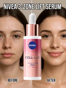 NIVEA 妮維亞三重功效緊緻精華液，減少細紋，改善肌膚彈性，緊緻肌膚紋理，促進肌膚再生，富含維生素A醇，補充脂質，輕盈溫和配方，多維度抗老 - 30ml - 查看 1