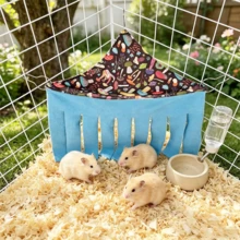 Small Pet Hideaway House, Hanging Corner Hideout For Small Animals, Cozy Corner Pet Hammock Tent, Washable Play And Rest Habitat, Suitable For Hamsters, Ferrets, Squirrels, Sugar Gliders, Rabbits, Hedgehogs (Exclusive Design) - Multicolor - View 45