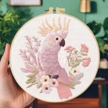 1PC 20*20cm/7.9*7.9in,Beautiful Birds Embroidery Kit, DIY Handmade Embroidery Set For Adult Beginners, Home Gift, Women's Sewing Gift, Including User Manual, Printed Pattern Fabric, Embroidery Frame, Needle And Thread. - Beautiful Birds - View 17