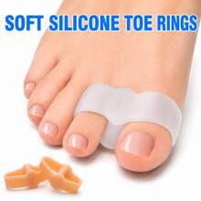 2pcs/6pcs/10pcs Soft Silicone Toe Separators, Yoga Daily Relaxation Toe Spacers, Soft And Durable, Washable And Reusable - Multicolor - View 1