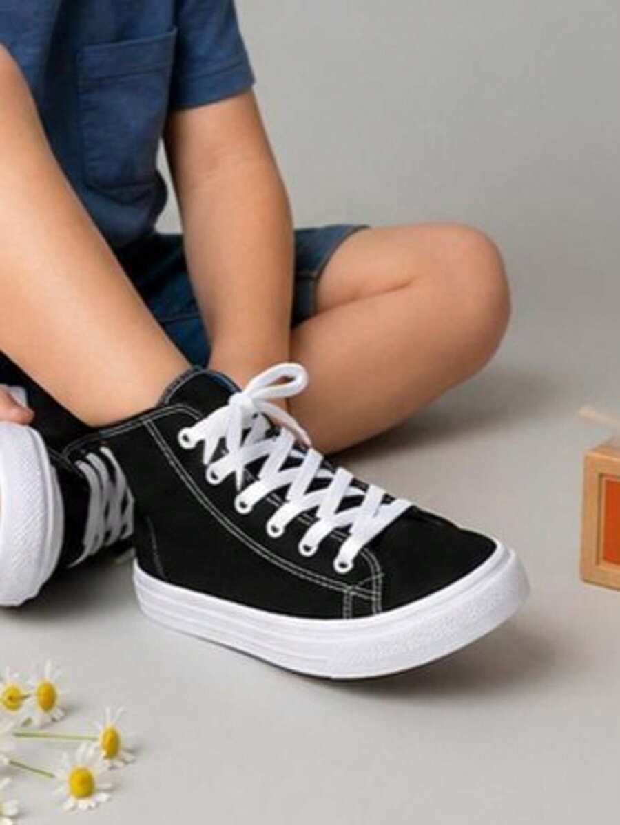 Kids Tennis Shoes - Black - View 1