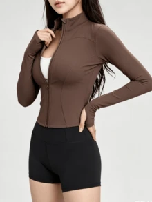 Women Jackets - Coffee Brown - View 10