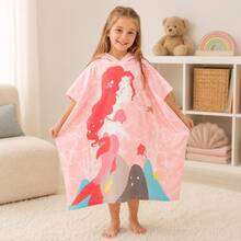 nerd hunters Kids Hooded Poncho Towel - Mermaid - 彩色 - 查看 3