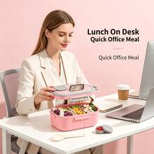 The Complete Lunch Box Set Includes Tableware, Features A Heat-Resistant Design, And Comes With A 1200ml Large-Capacity Lunch Box And Tableware, Making It Ideal For Use In Offices And Schools - Multicolor - View 11