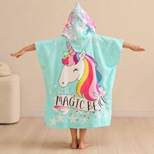 nerd hunters Kids Hooded Poncho Towel - Unicorn - 120cm - Multicolor - View 6