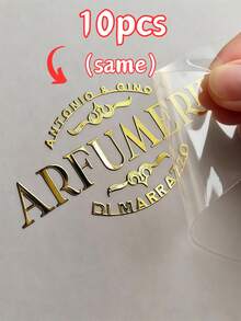 5/10/30/60/100pcs, Custom 3D Gold Metal Transfer Stickers, Personalized Logo Decals, For Birthday Gift Box, Favor Packaging Bags,Leather Wallets, Clear Glass Cups, Birthday Favor, Customizable Brand Label Decals, Custom Branding Stickers. - Multicolor - View 18