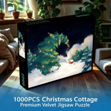 1000 Pieces Jigsaw Puzzle Toy, 70cm*50cm, Oil Painting Landscape And Cartoon Patterns, Adult Stress Relief, Decorative Artwork, Suitable For Halloween, Christmas, Birthday Gifts - Multicolor - View 7